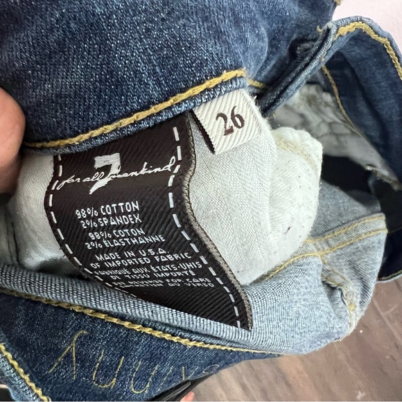 7 For All Mankind Jeans -The Skinny -Size 26 - Picture 12 of 16